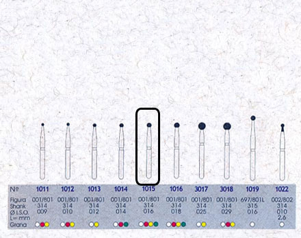 Infográfico do produto Ponta Diamantada Esférica 1015 - FG Infográfico do produto Ponta Diamantada Esférica 1015 - FG