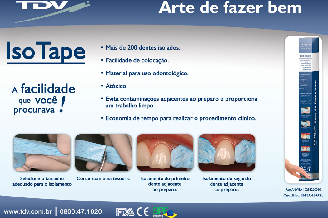 Infográfico do produto Fita p/ Isolamento Isotape Infográfico do produto Fita p/ Isolamento Isotape