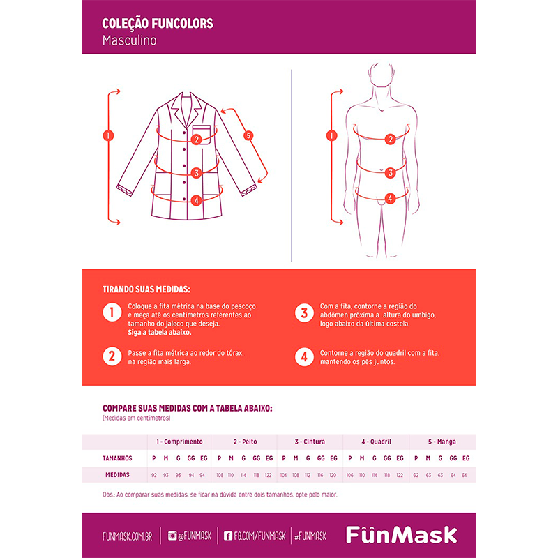 Infográfico do produto Jaleco Masculino Newprene Branco - GG Infográfico do produto Jaleco Masculino Newprene Branco - GG