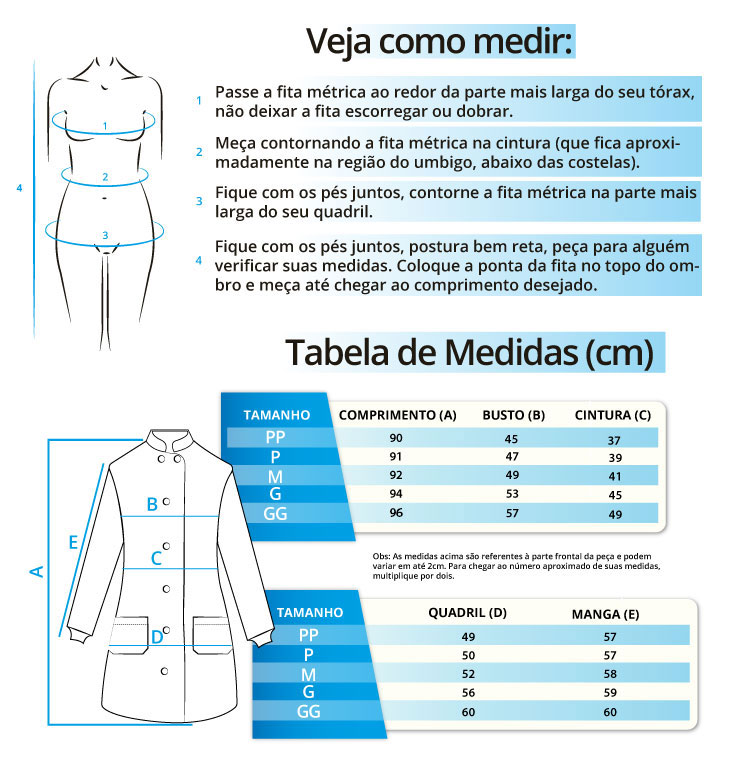Infográfico do produto Jaleco Transpassado - Geometric - GG Infográfico do produto Jaleco Transpassado - Geometric - GG