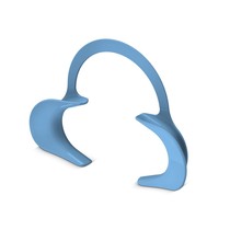 Afastador Labial Expandex Azul Grande c/ 1un. - Indusbello