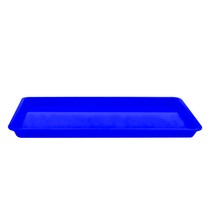 Bandeja para Esterilização Plástica 22,4x10,17x1,4cm Pequena Azul Escuro - Lysanda