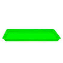 Bandeja para Esterilização Plástica 22,4x10,17x1,4cm Pequena Verde Fluorescente - Lysanda