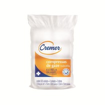 Compressa de Gaze Estrela 13 Fios Não Estéril 7,5x7,5 cm - Cremer