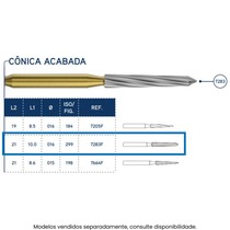 Broca Carbide Cilin. c/ FG 7283 21mm 12lam 1un