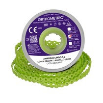 Elástico Corrente Médio 1,5m Amarelo Limão - Orthometric