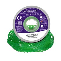 Elástico Corrente Médio 1,5m Verde Cristal - Orthometric