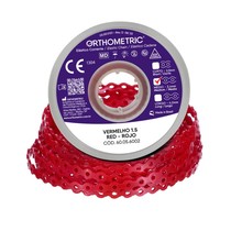 Elástico Corrente Médio 1,5m Vermelho - Orthometric