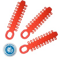 Elástico Modular Antimicrobiano Laranja Coral 500Unid. - Morelli