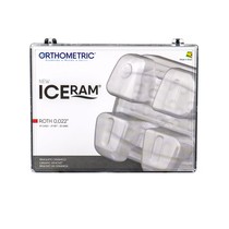 Bráquete Cerâmico Iceram Roth 022 1 Caso 5x5 com Gancho 20unid. - Orthometric