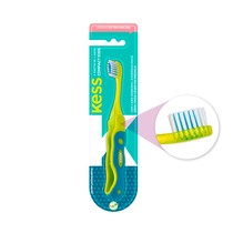 Escova Dental Infantil Compact Kids 4+ Anos Dobrável Extra Macia - Kess