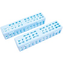 Estojo para Esterilização Plástico Colors Clínico 4,5X4,8X20,5 cm Azul Claro 2Unid. - Golgran