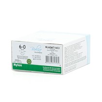 Fio Cirúrgico de Nylon Preto 6-0 Agulha 1/2 1,6 cm 24unid. - Bioline Fios