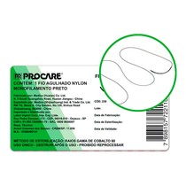 Fio de Sutura Agulhado de Nylon 5/0 - 25 mm - 3/8 - Procare