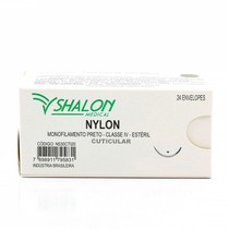 Fio de Sutura Nylon com Agulha - Shalon