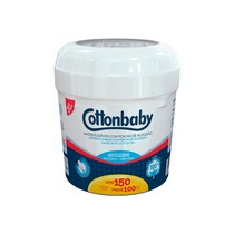 Hastes Flexíveis com Ponta de Algodão Leve 150 Pague 100unid. - Cottonbaby