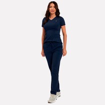 Pijama Scrub Feminino Tec Easy Loren Azul Marinho G - Dana Jalecos