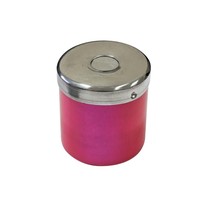 Porta Algodão Alumínio Limpo com Mola Rosa Pink 1Unid. - Lysanda