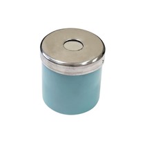 Porta Algodão Alumínio Limpo com Mola Tiffany 1Unid. - Lysanda
