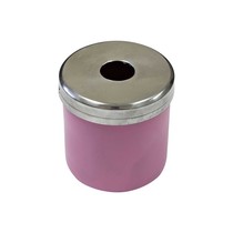Porta Algodão Alumínio Limpo Sem Mola Rosa Claro 1Unid. - Lysanda
