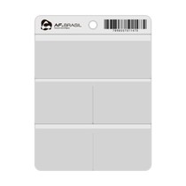 Cartão Ficha para Raio-X Plástico 4 Furos Transparente - AF do Brasil