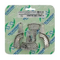 Moldeiras Com 4 Peças Parciais Perfurada Inox- Tecnodent