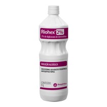 Antisséptico Clorexidina Riohex 2% Solução Alcoólica 1l - Rioquímica