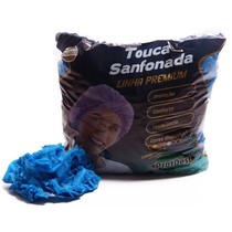 Touca Descartável Sanfonada Azul 100unid. - Protdesc