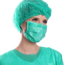 Touca Descartável Sanfonada Coloridas - Verde - Protdesc Validade: 10/26