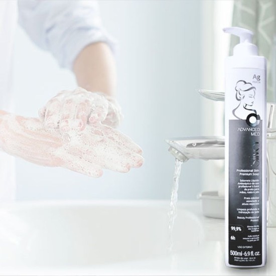 Sabonete Líquido Antisséptico Prata Advanced Silver Care 500ml
