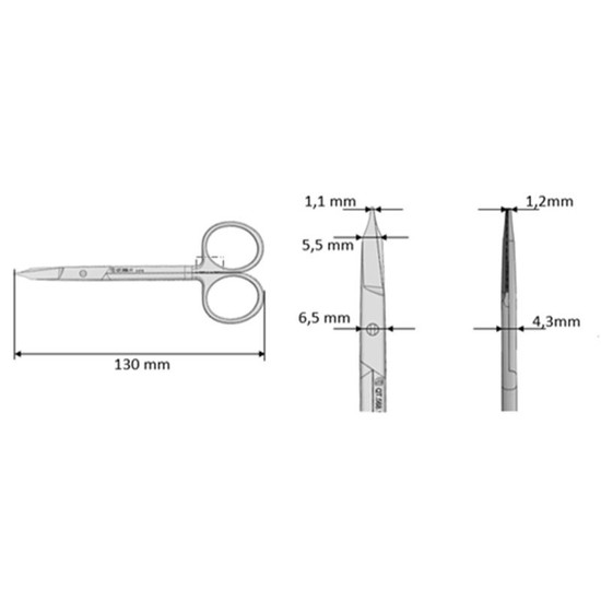 Tesoura Goldmann Quinelato Fox Reta 13cm – Dental Speed