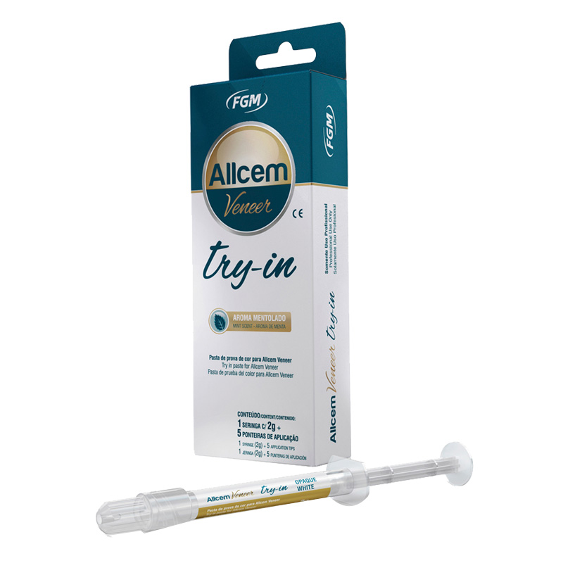 Cimento Resinoso Allcem Veneer Try-In Transparente 2g - FGM
