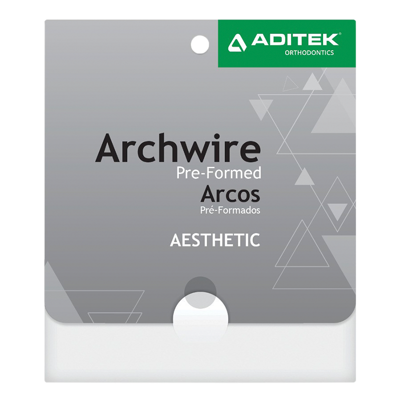 Clique na imagem para ampliar Arco Estético Branco Contour Termoativado Retangular