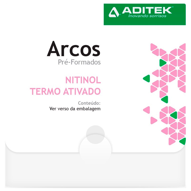 Clique na imagem para ampliar Arco Niti Termoativado Natural Retangular