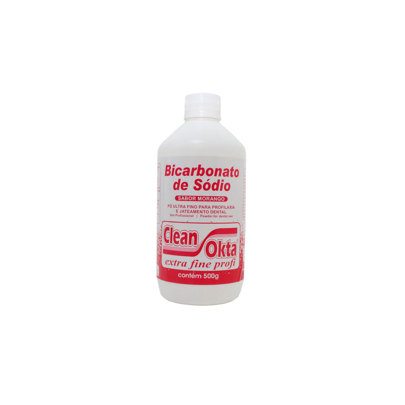 Bicarbonato de Sódio Clean Okta Morango 500g - DCMA