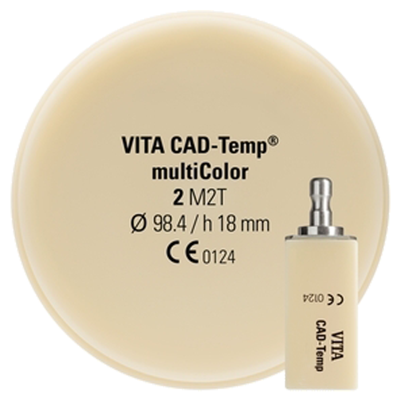 Clique na imagem para ampliar Bloco de Polímero Vita Cad-Temp Multicolor Ctm40