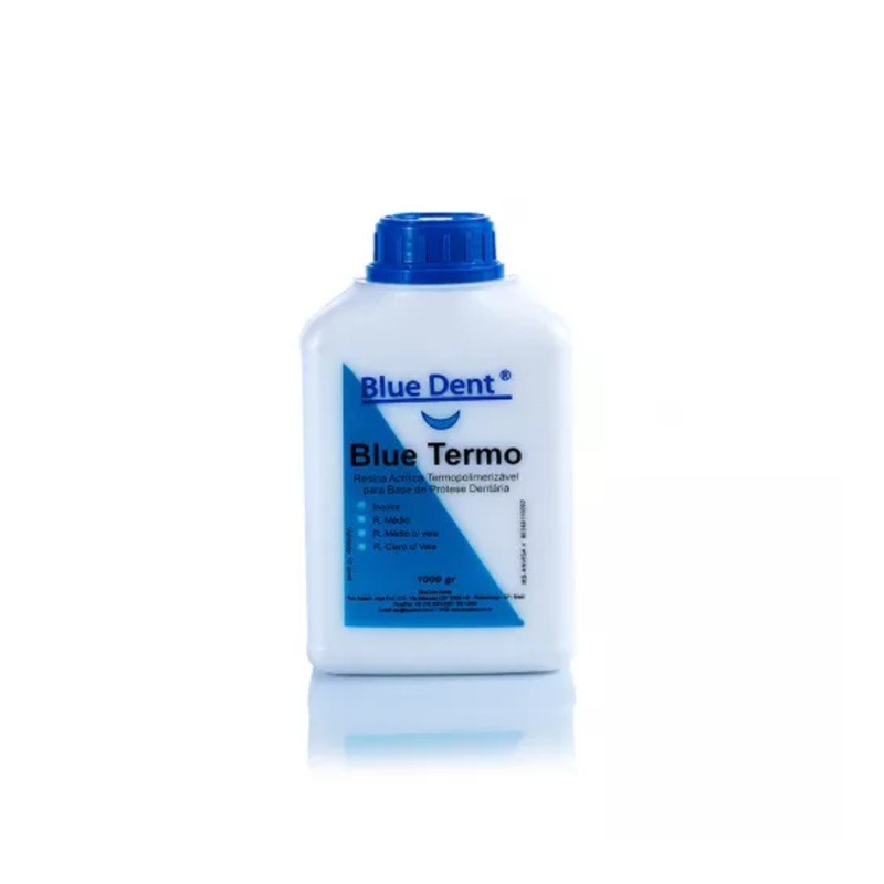 Resina Acrílica Pó Termopolimerizável Rmv 1000G - Blue Dent