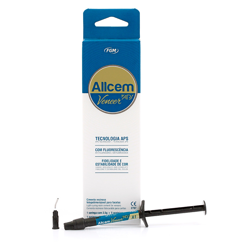Cimento Resinoso Foto Allcem Veneer APS A1 2,5g - FGM