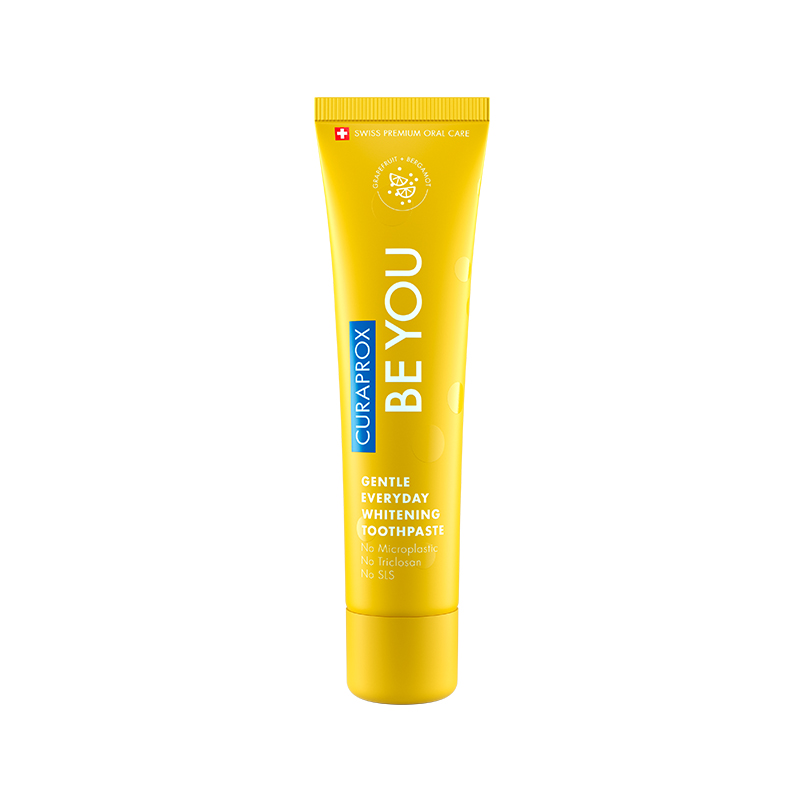 Creme Dental Be You RDA 50 com Flúor Rising Star Amarelo 60 ml - Curaprox