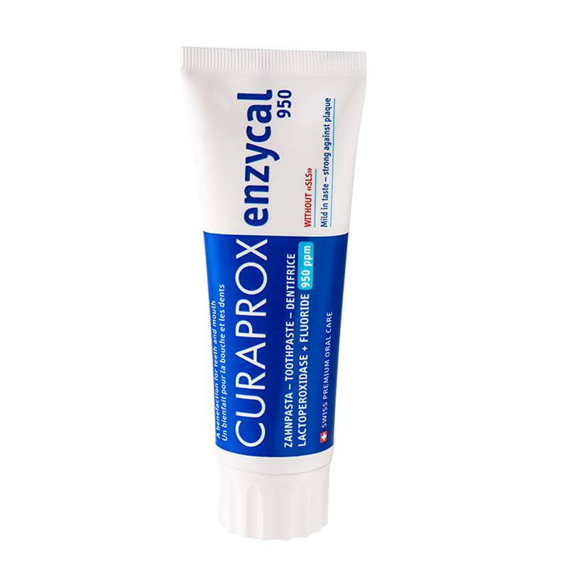 Creme Dental Enzycal 950 com Flúor 75 ml - Curaprox