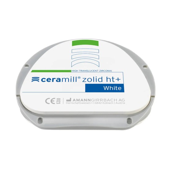 Disco CAD/CAM Ceramill Zircônia Zolid HT+ White 71 - AmannGirrbach