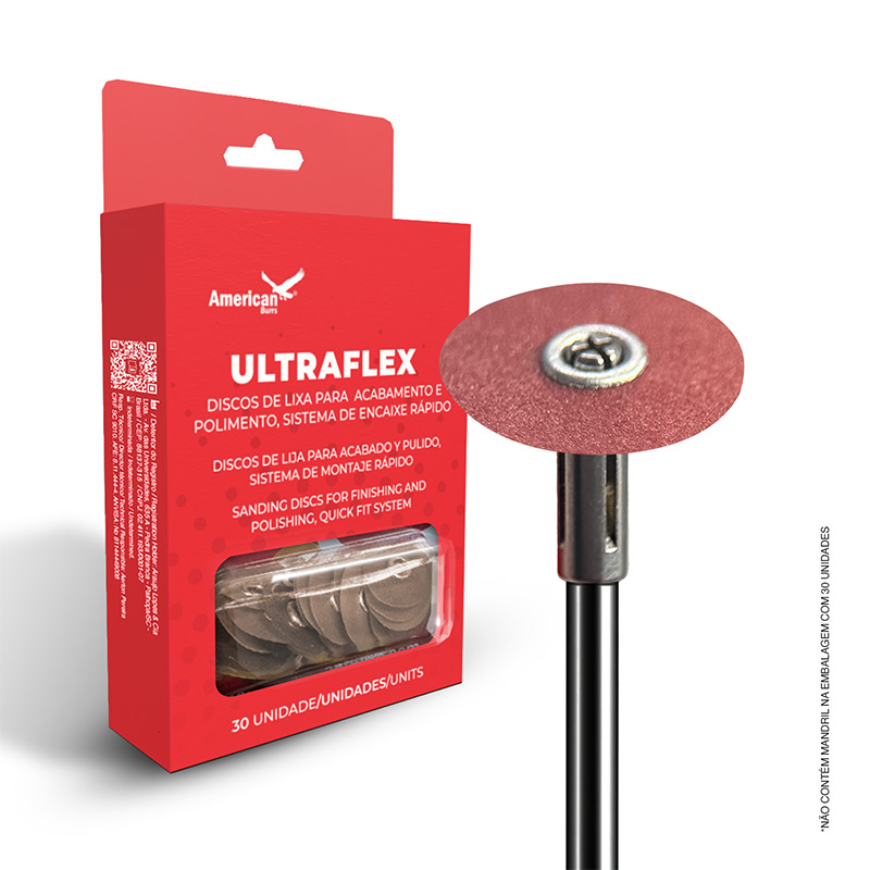 Disco de Lixa Ultraflex Granulometria Grossa 3/8 Refil 30Unid. - AMERICAN BURRS