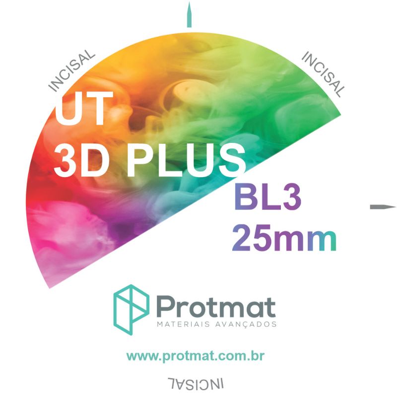 Disco Zircônia Open Ut Ilumia 3D Plus 98X25 mm Bl3 1Unid. - Protmat