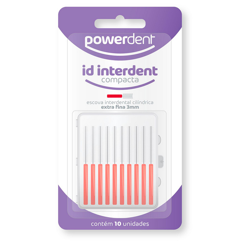 Escova Interdental ID Cônica 4 mm Verde 10unid. - Powerdent