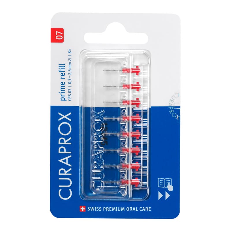Refil Escova Interdental CPS 07B 8x0,07 mm Prime - Curaprox