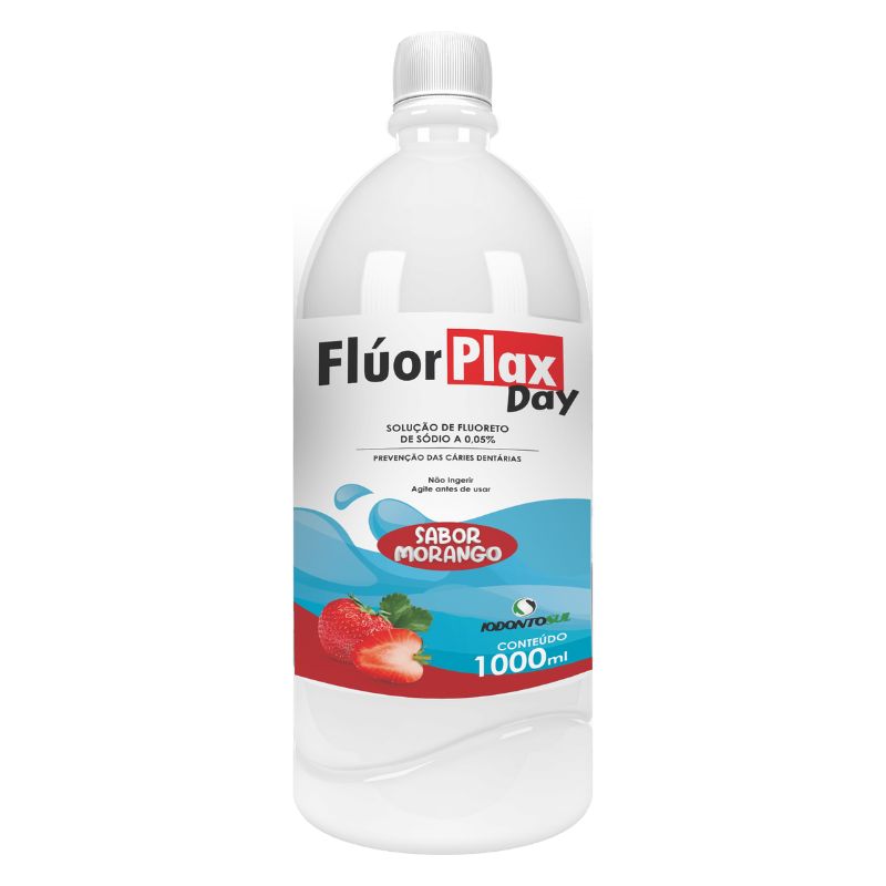 Flúor Plax Day 0,05% Morango 1L - Iodontosul