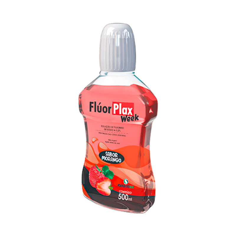 Flúor Plax Week 0,2% Morango 500 ml - Iodontosul