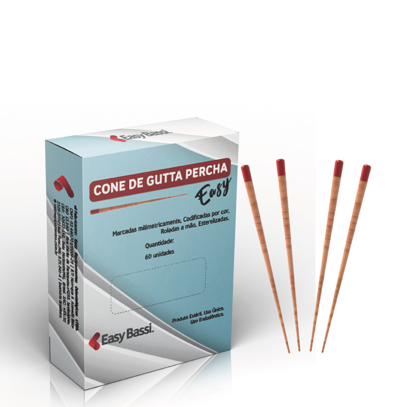 Cone de Guta Percha Calibrado Nº 20.06 - Estéril - Easy