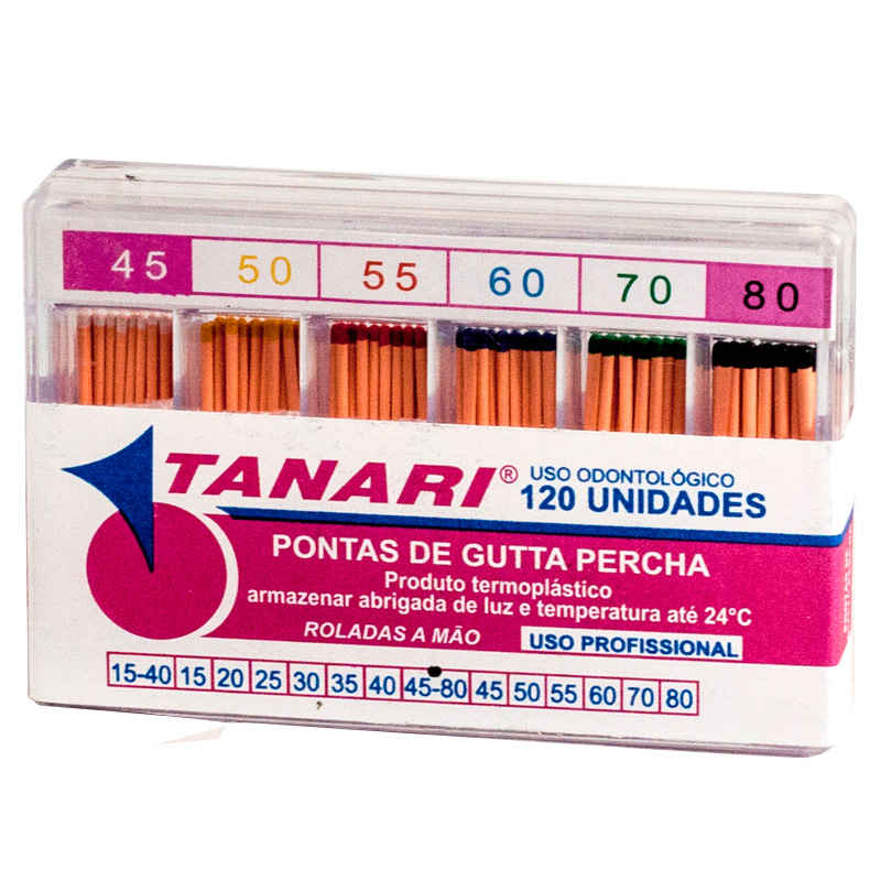 Guta-percha Calibrada Nº 45-80 120unid. - Tanari