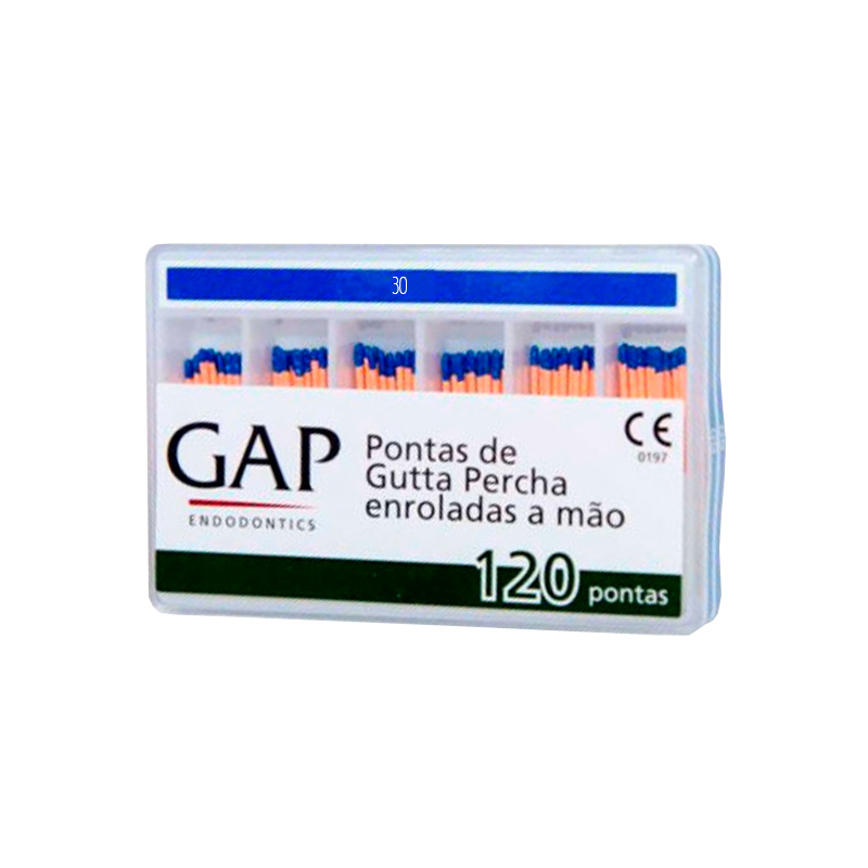 Guta-percha Calibrada Nº 30 120 Unid. - GAP